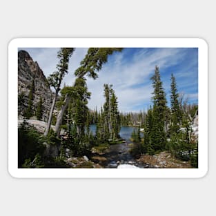 A Lake in the Sawtooth Mountains Sticker